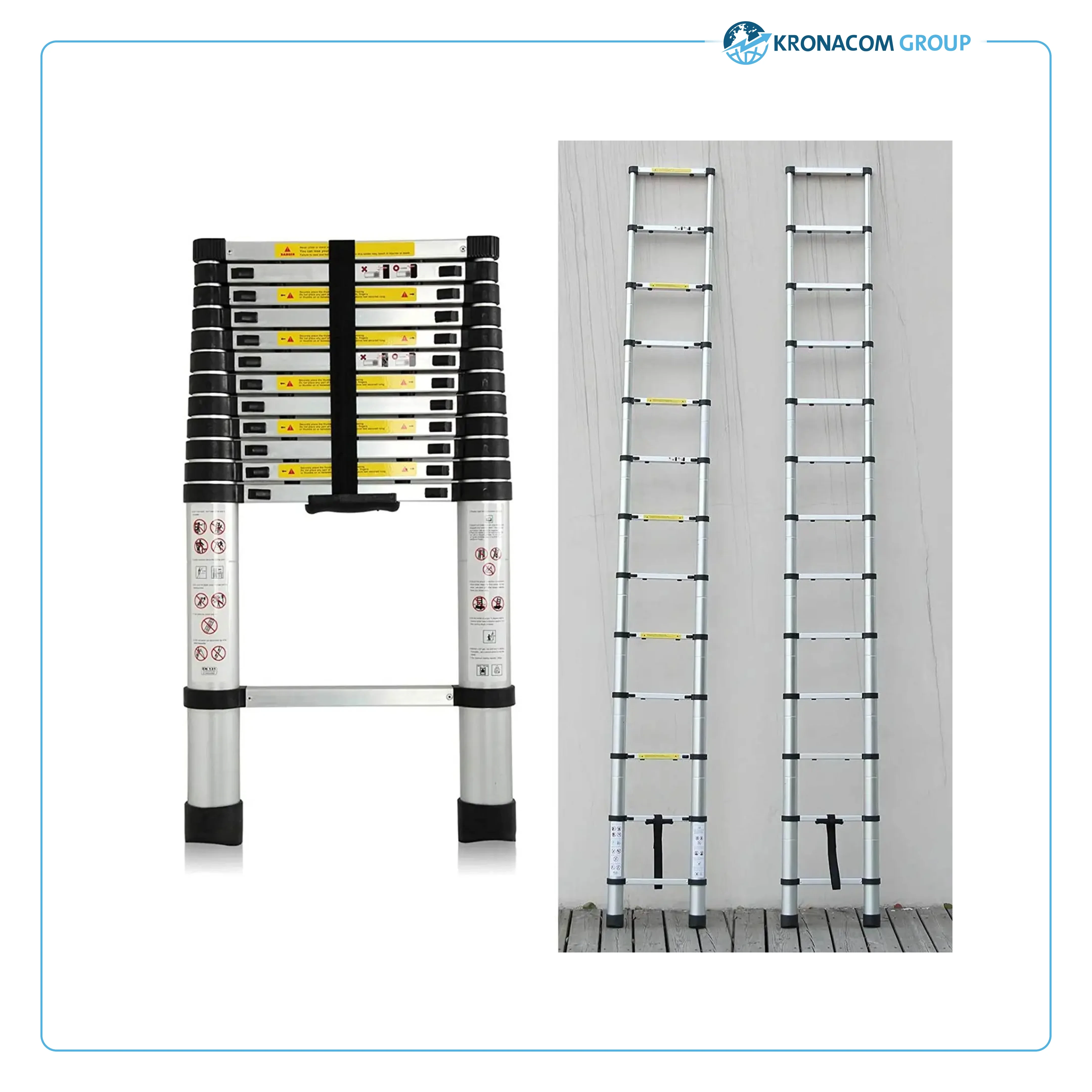 Echelle Télescopique, Échelle Pliable, 3,8 mètres